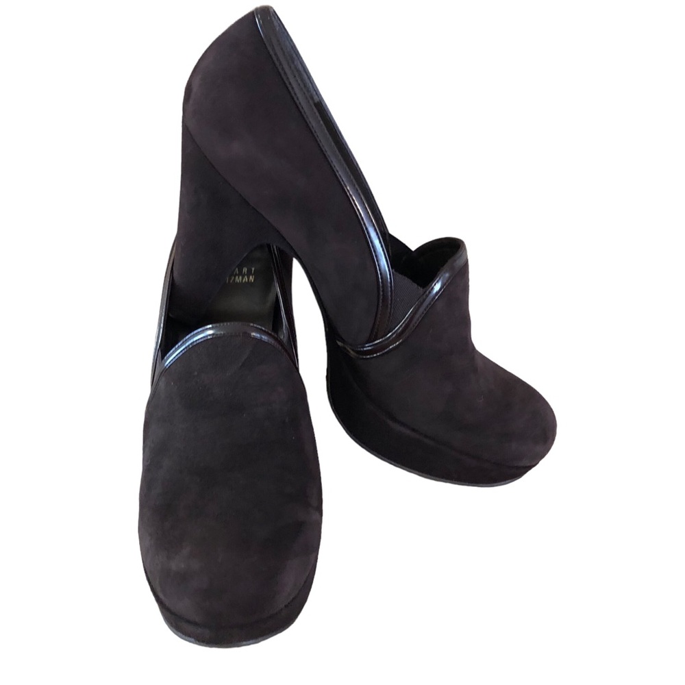 Stuart Weitzman Reunion Cola Brown Suede Platform Pump